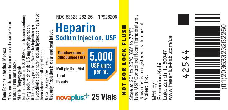 PACKAGE LABEL - PRINCIPAL DISPLAY PANEL - Heparin 1 mL Multiple Dose Vial Tray Label
