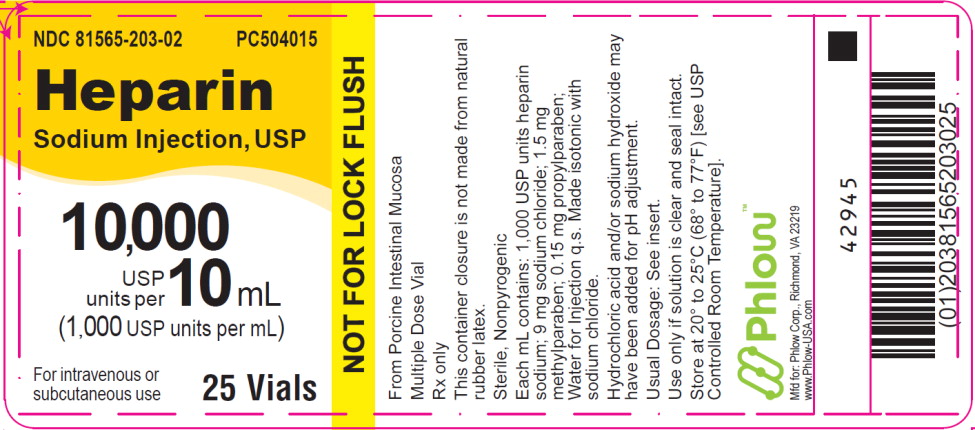 PACKAGE LABEL – PRINCIPAL DISPLAY PANEL – Heparin 10 mL Multiple Dose Tray Label
