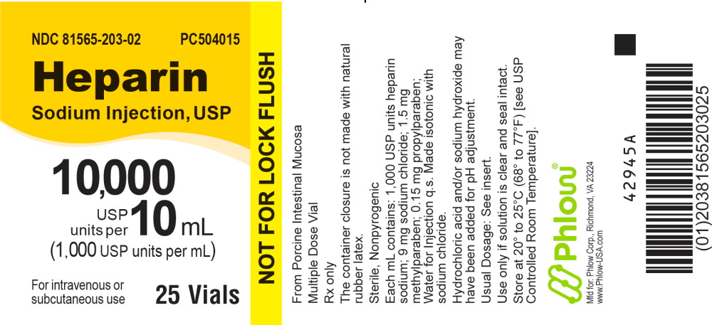 PACKAGE LABEL – PRINCIPAL DISPLAY PANEL – Heparin 10 mL Multiple Dose Tray Label
