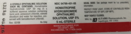 Is Homatropine Hydrobromide Ophthalmic Solution safe while breastfeeding