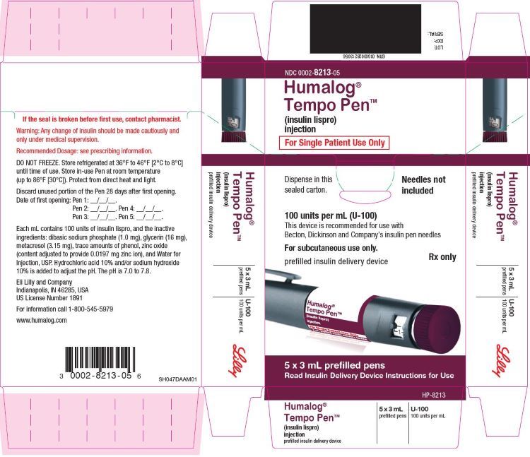 PACKAGE CARTON – HUMALOG Tempo Pen
