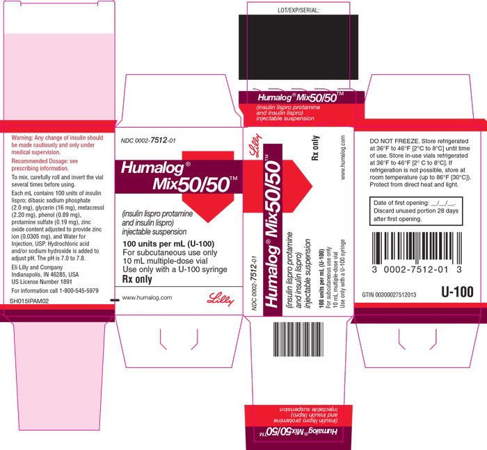 PACKAGE CARTON – HUMALOG Mix50/50 10 mL vial 1ct
