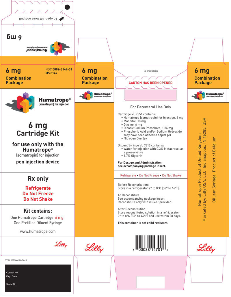 PACKAGE LABEL – Humatrope 6 mg Cartridge Kit
