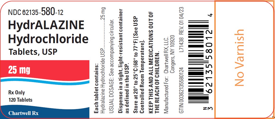Hydralazine Hydrochloride Tablets, USP 25 mg