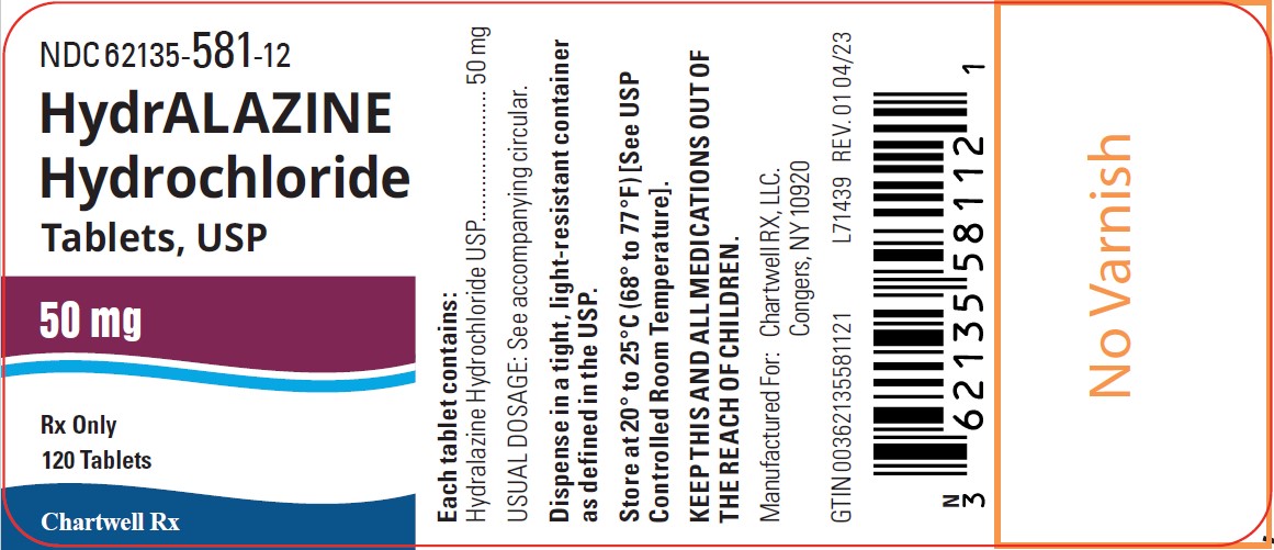 Hydralazine Hydrochloride Tablets, USP 50 mg
