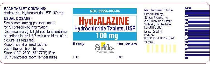 Hydralazine hydrochloride tablets, USP 100mg