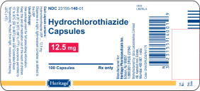 Hydrochlorothiazide Capsules 12.5 mg 100 Capsules