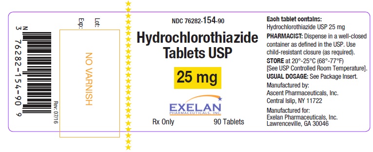 This is a picture of the label Hydrochlorothiazide tablets, USP, 25 mg, 30 count.