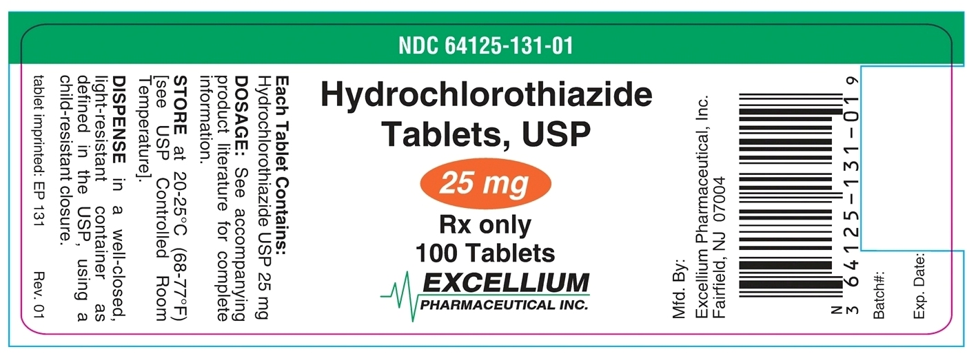 hydrochlorothiazide 25mg 100tabs