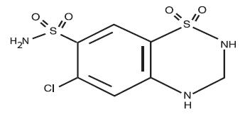 hydrochlorothiazide-molec-struc