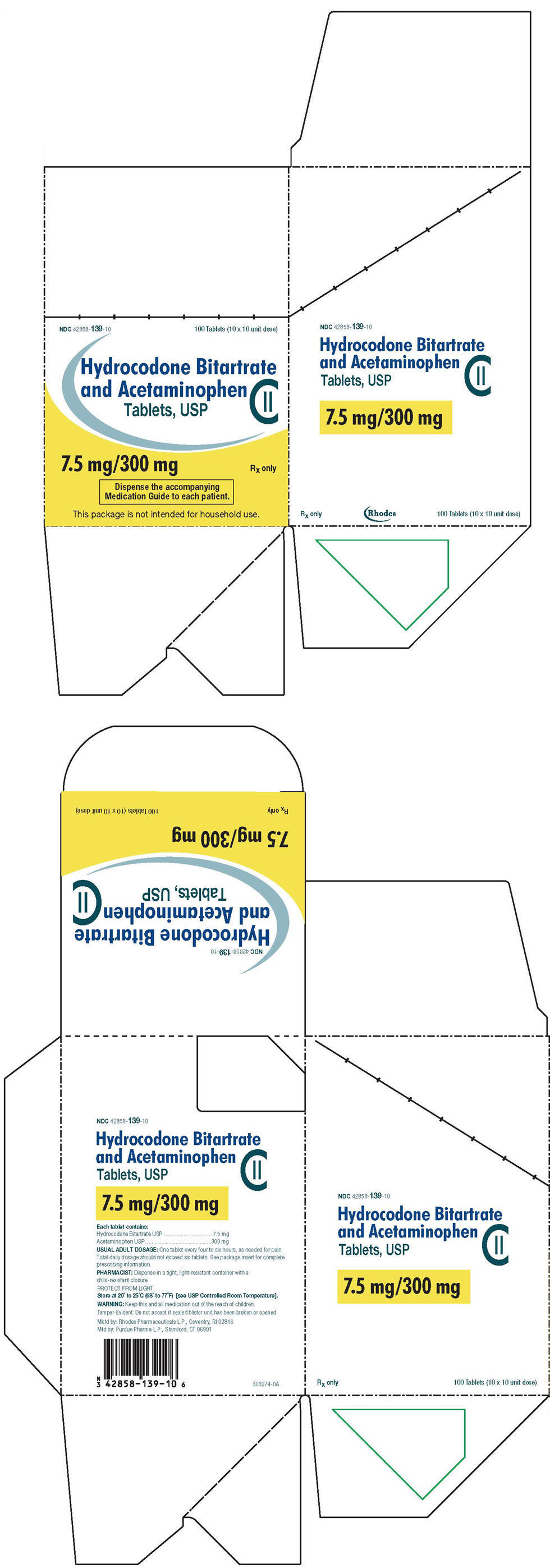 PRINCIPAL DISPLAY PANEL - 7.5 mg/300 mg Tablet Blister Pack Carton