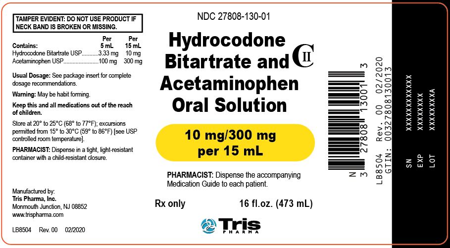 Hydro APAP OS 16 oz Label 10-300 mg