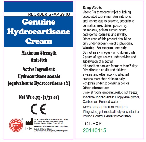 Genuine Hydrocortisone Cream - Individual