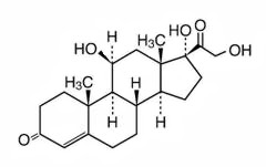 This is an image of the structural formula of hydrocortisone lotion.