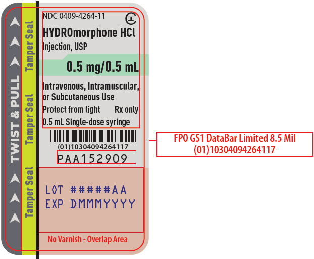 PRINCIPAL DISPLAY PANEL - 0.5 mg/0.5 mL Syringe Label - 4264
