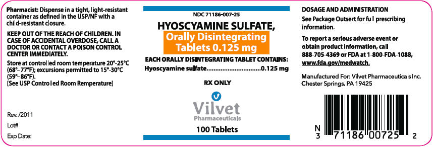 PRINCIPAL DISPLAY PANEL - 0.125 mg Tablet Bottle Label