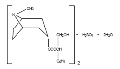 Hyoscyamine sulfate structural formula