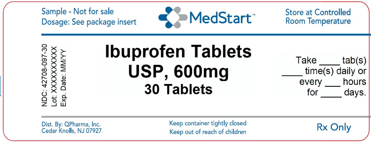 42708-097-30 Ibuprofen Tablets USP 600mg x 30