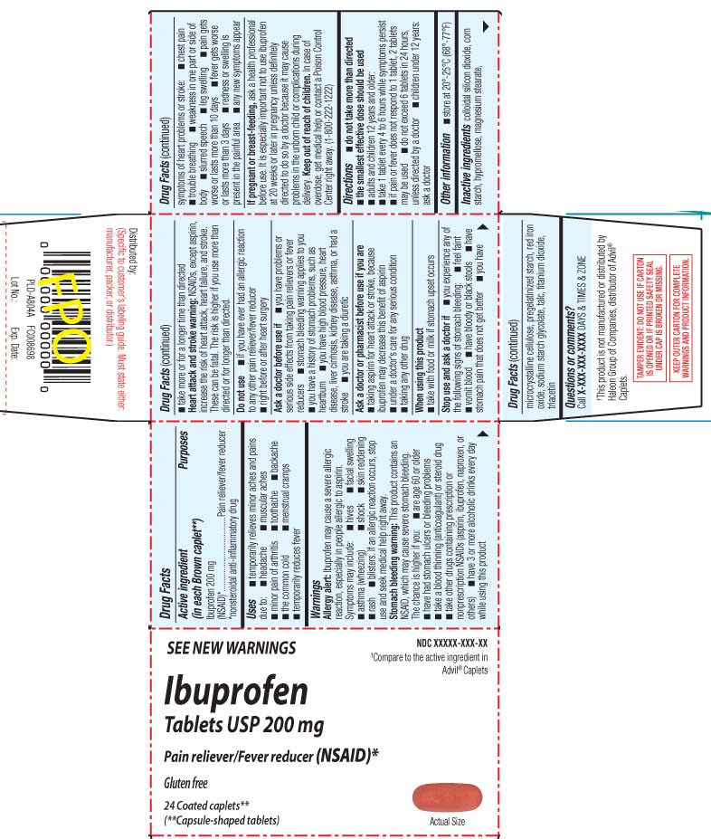Ibuprofen 200 mg (NSAID)* *nonsteroidal anti-inflammatory drug