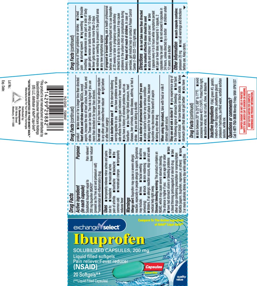 Solubilized ibuprofen equal to 20 mg ibuprofen (NSAID)* (present as the free acid and potassium salt) *nonsteroidal anti-inflammatory drug