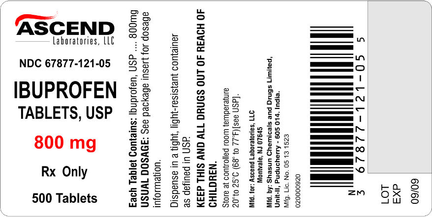 800 mg bottle label