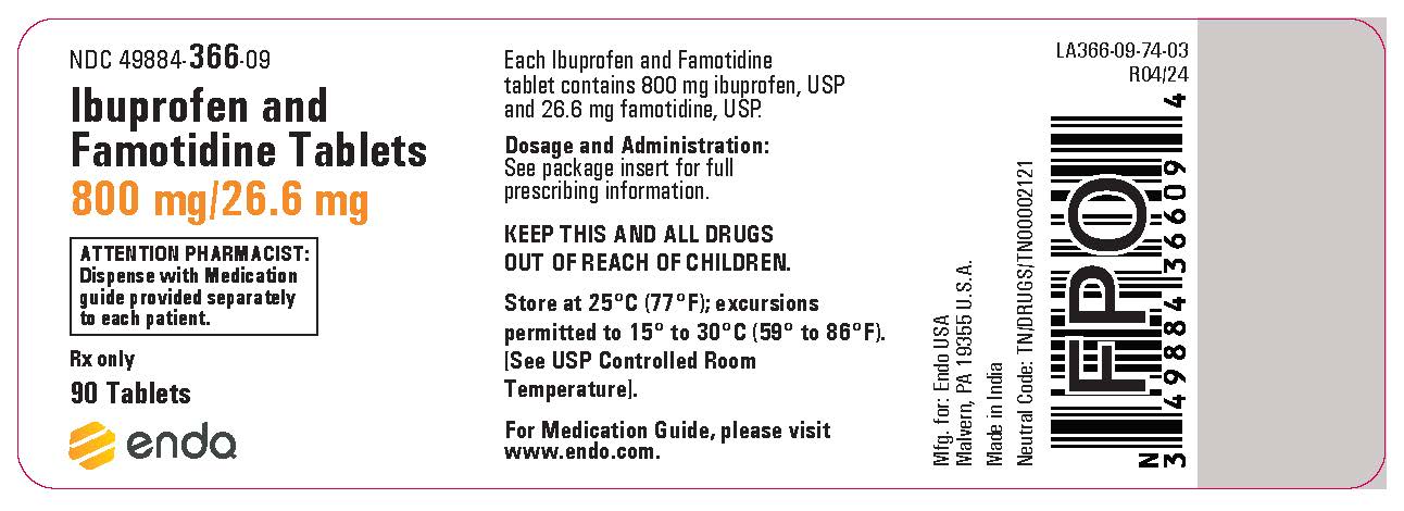 Ibuprofen and Famotidine label