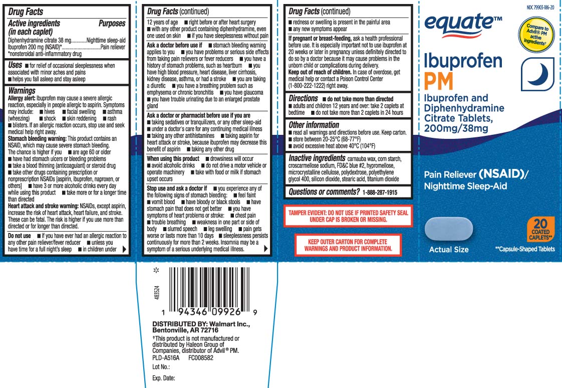 Diphenhydramine Citrate 38 mg, Ibuprofen 200 mg (NSAID)* *nonsteroidal anti-inflammatory drug