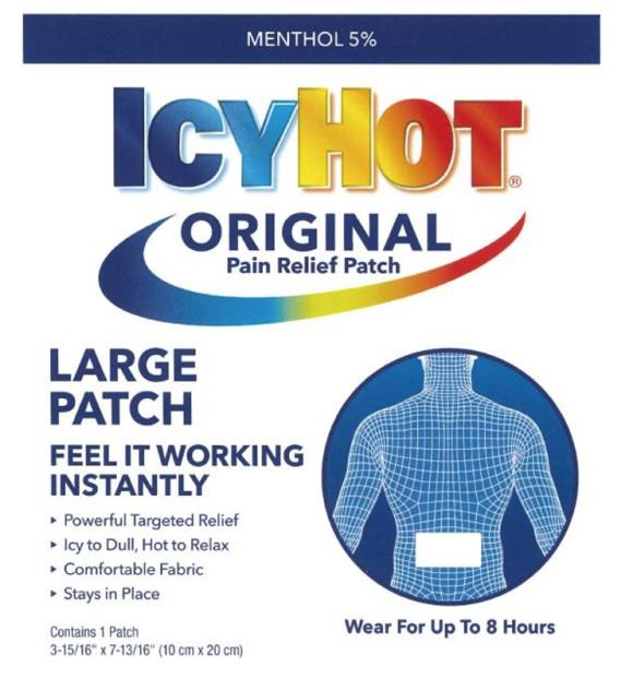 Principal Display Panel
ICY HOT®  
ORIGINAL
Pain Relief Patch
Menthol 5%

