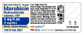 Idarubicin Hydrochloride Injection 5 mg/5 mL Vial Label