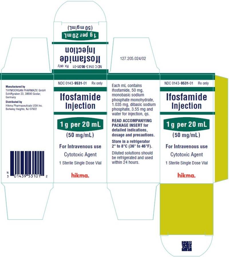 Vial label for Ifosfamide Injection 3 g/60 mL