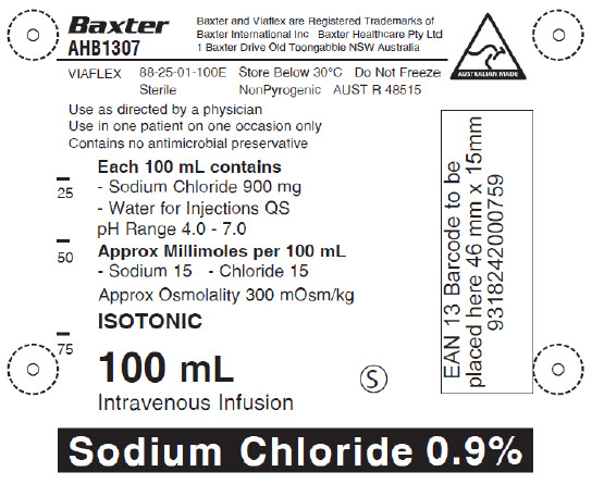 Sodium Chloride AHD1307 Representative Container Label