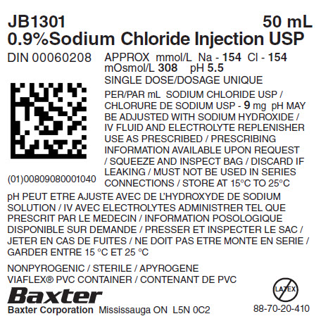 Sodium Chloride JB1301 Representative Container Label
