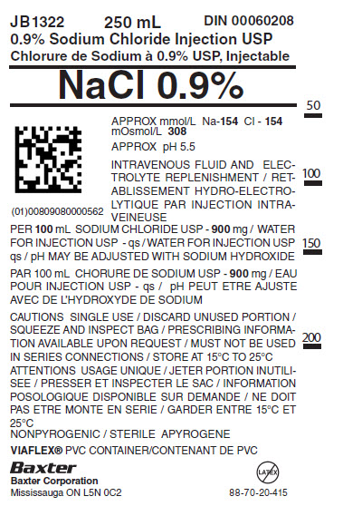 Sodium Chloride JB1322 Representative Container Label