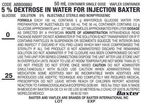 Drug Shortage 5% Dextrose Container Label 0338-9521-11