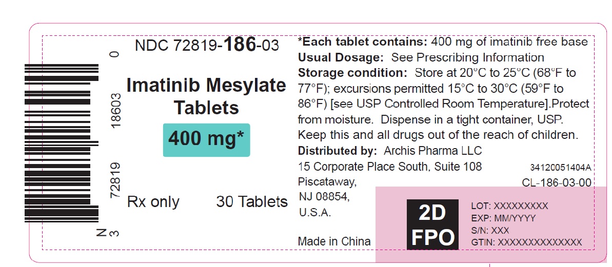 Imatinib Mesylate Tablets 400 mg Bottle Label