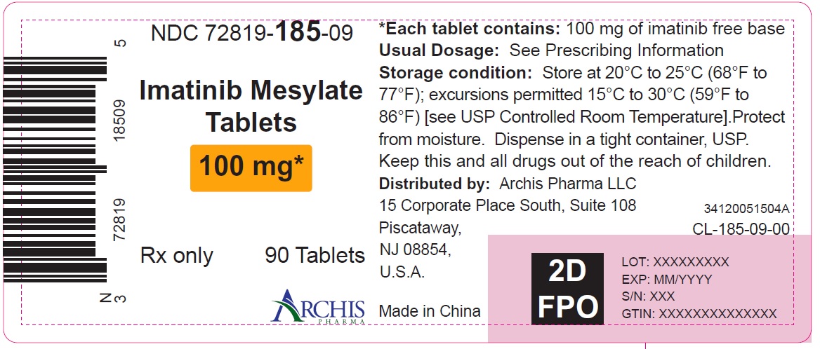 Imatinib Mesylate Tablets 100 mg Bottle Label