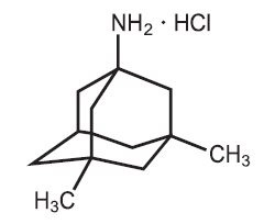 Memantine HCl Structural Formula