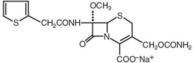 Cefoxitin Sodium Structural Formula