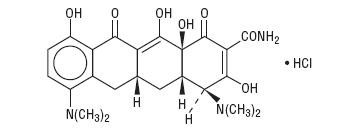minocycline hydrochloride structural formula