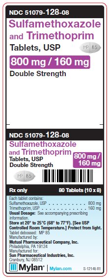 Sulfamethoxazole and Trimethoprin 800 mg/160 mg Tablets Unit Carton Label