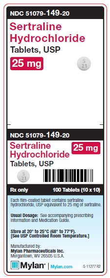 Sertraline Hydrochloride 25 mg Tablets Unit Carton Label
