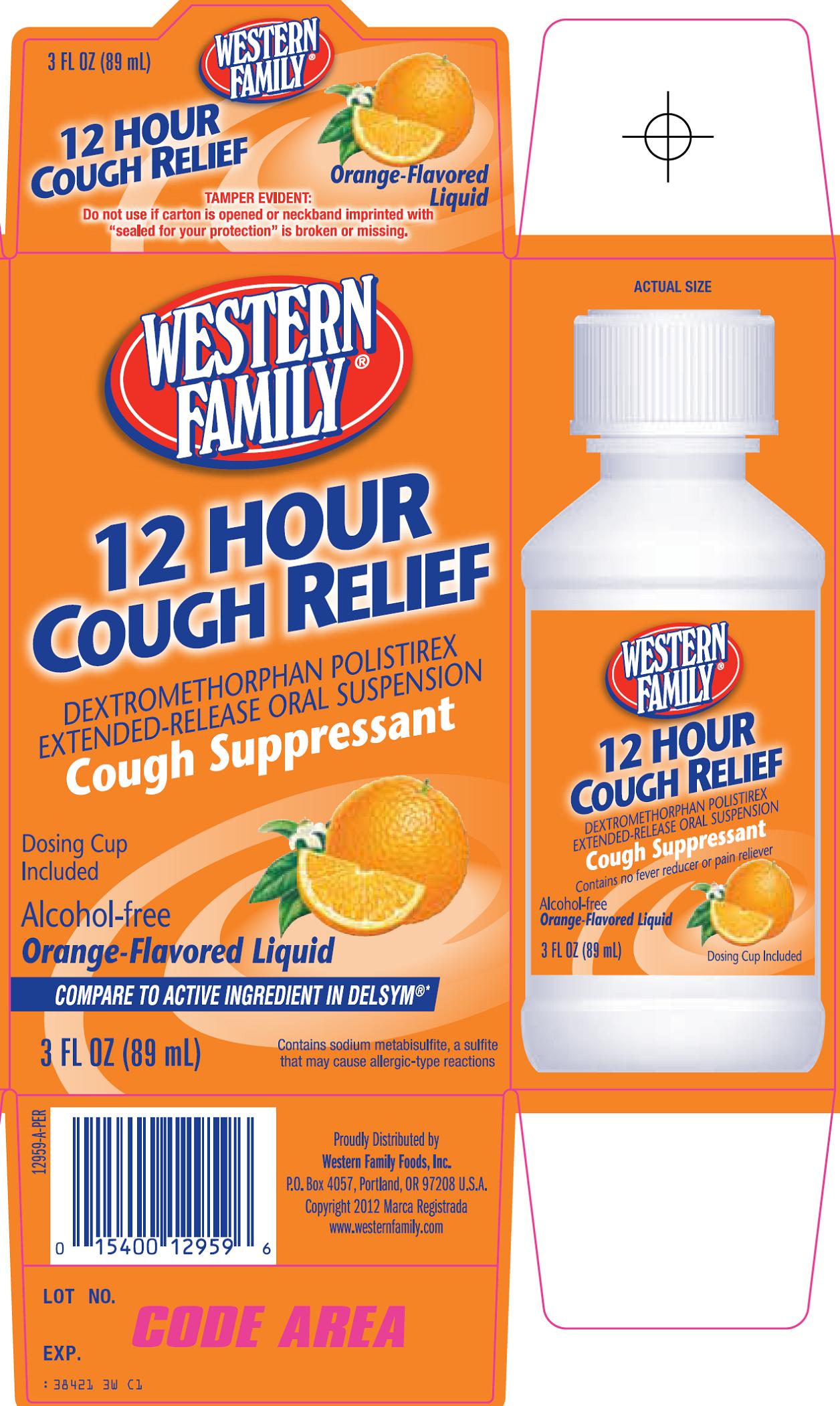 12 Hour Cough Relief Carton Image 1