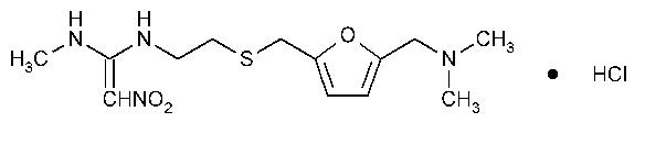 Ranitidine structural formula