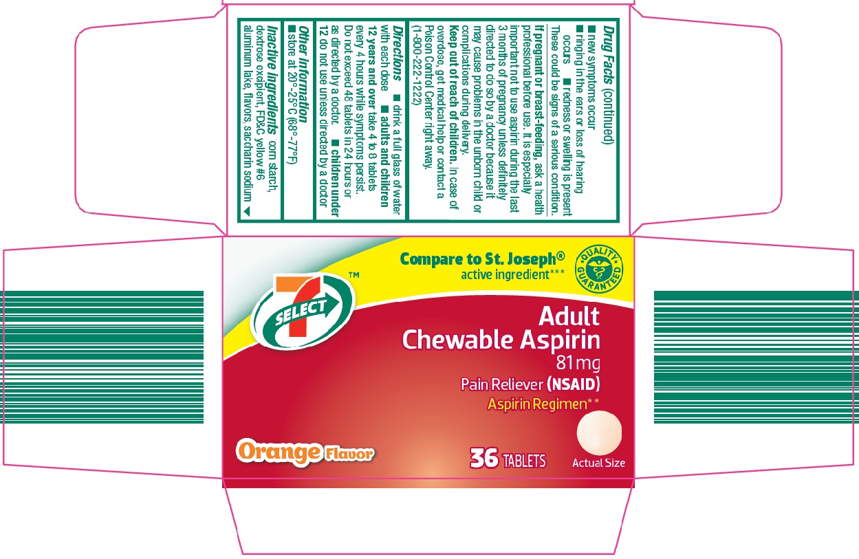 7 Select Adult Chewable Aspirin Image 1