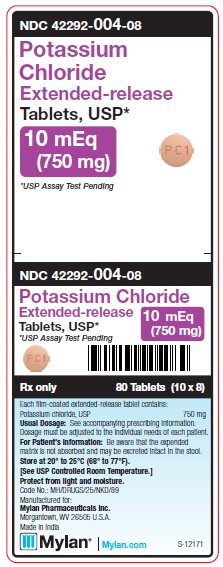 Potassium Chloride ER 10 mEq (750 mg) Tablets Unit Carton Label