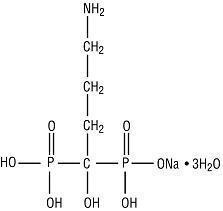 alendronate sodium structural formula