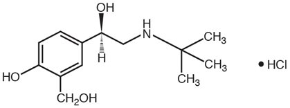 Levalbuterol Structural Formula