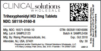 Trihexyphenidyl HCl 2mg tablet 30 count blister card