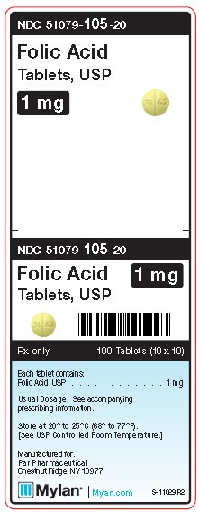 Folic Acid 1 mg Tablet Unit Carton Label