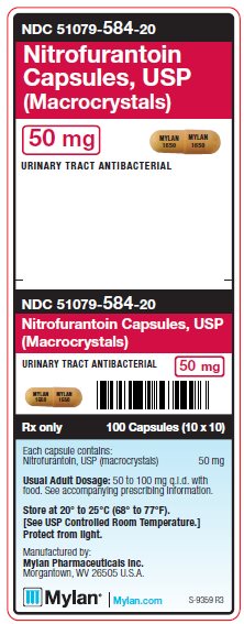 Nitrofurantoin 50 mg Capsules (Macrocrystals) Unit Carton Label